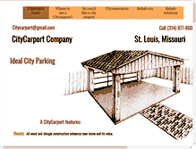 Tablet Screenshot of citycarport.com